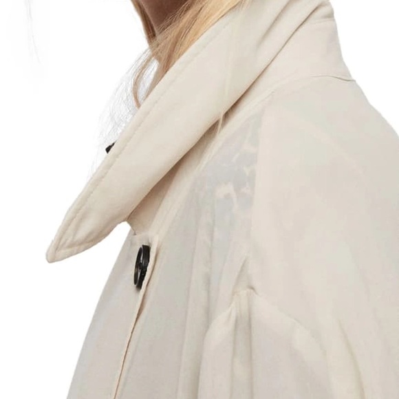 NWT Allsaints Bria Trench Oyster White Beige - Picture 2 of 8